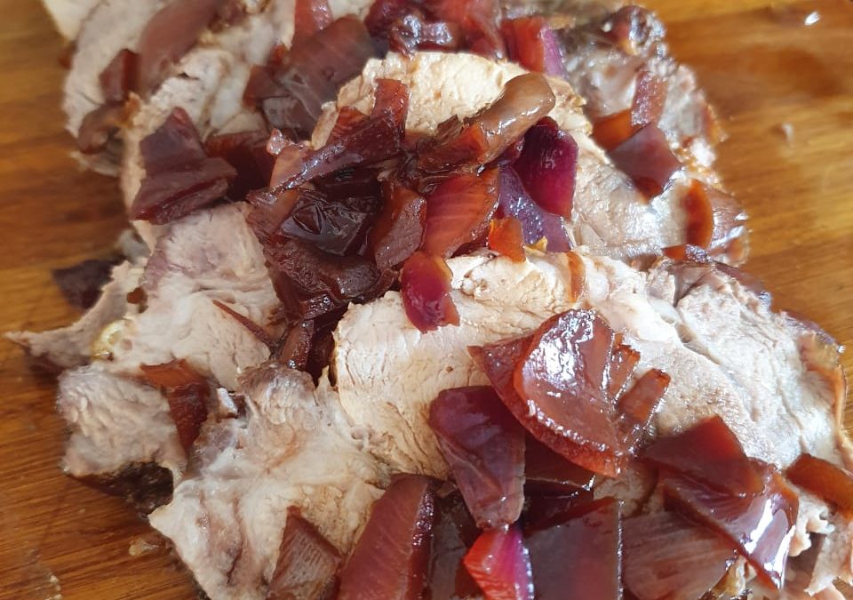 Bondiola con Oporto y Cerveza negra